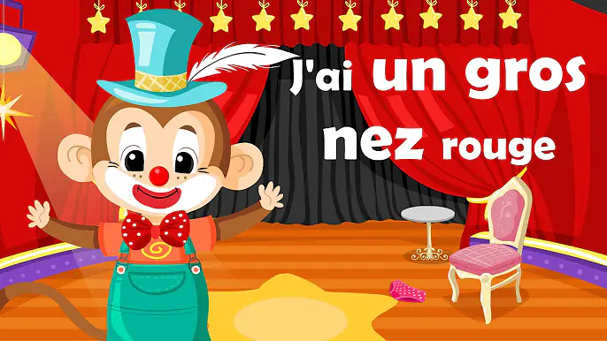 J'ai un gros nez rouge - Comptine avec gestes pour enfants et bébés (avec les paroles)