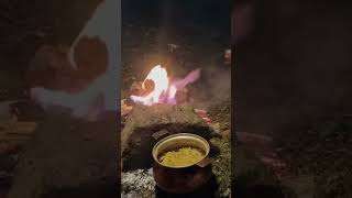 2 Day Alone in a snowstorm 🌨️ #camping #bushcraft #outdoors #survival #build