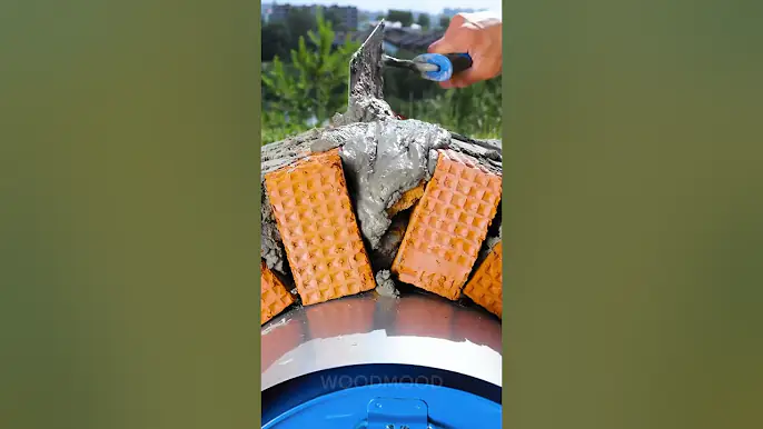 DIY Outdoor oven made from red cricks