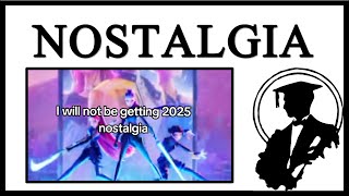 나는 2025년 향수를 느끼지 못할 것이다