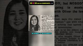 👩‍🎤🐵 ¿Una actriz enamorada de un chimpancé? La extraña historia de Oliver y una actriz japonesa