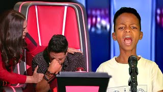 طفل يبكي لجنة التحكيم بأداء مؤثر لأغنية "أروي لكم عن قصة للمصطفى" في #MBCTheVoice