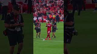 Mo Salah was brought to tears as he applauded the Liverpool supporters❤️ #football  #shorts