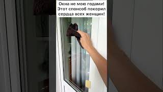 Окна не мою годами! Этот спонсоб покорил сердца всех женщин! #лайфхак #совет