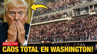 CAOS EN WASHINGTON: Trump Aterriza y ESTALLAN las PROTESTAS