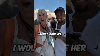 Can you guess her age? #publicinterview #guessinggame #guessmyage