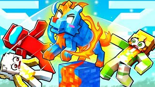 Me Hice pasar por Un PERRO ELEMENTAL en Un Bloque!