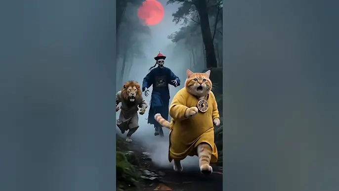 The tiger and the lion were attacked by a ghost.😂🤣 #thekillingofthreethousandcrows #losttales