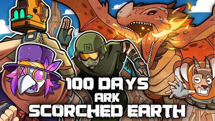 I Spent 100 Days in ARK Survival Ascended SCORCHED EARTH... Here's What Happened!