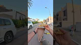 العشق البتيزيا 😁من مطعم الو بيتزا ، المنصور شارع ١٤ رمضان 🍕#اكل_وبايسكل