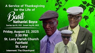 A Service of Thanksgiving for the Life of Basil Boyce