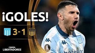 GOLES | RACING vs. PEÑAROL | OCTAVOS DE FINAL | CONMEBOL LIBERTADORES 2025