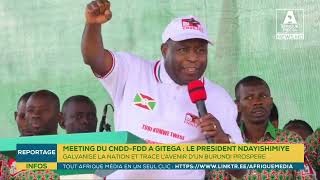 La campagne électorale s’est poursuivie dans la province de Gitega, en présence du Chef de l’État