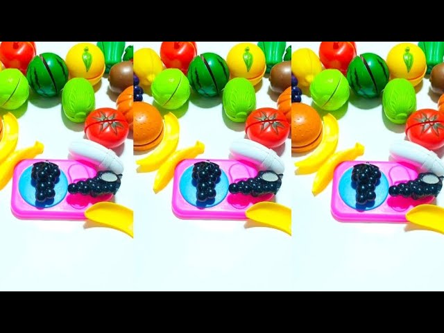 Cool satisfying cutting sound -ASMR Toy #shrtos #shortsfeed #asmr 🍇🍇🍌🍌🍌