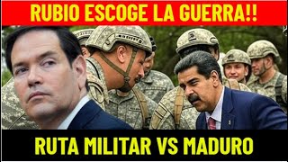 마르코 루비오는 마두로 정권에 맞서 군사적 길을 선택했습니다.