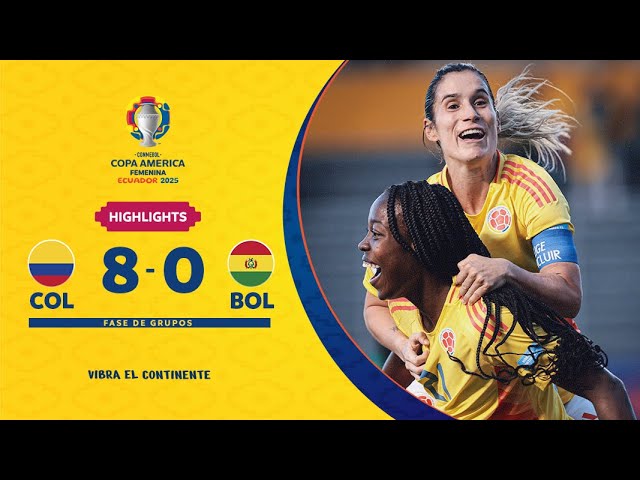 COLOMBIA 8-0 BOLIVIA | Highlights | CONMEBOL Copa América Femenina 2025™