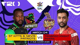 LIVE | St Kitts & Nevis Patriots vs Trinbago Knight Riders | CPL 2025