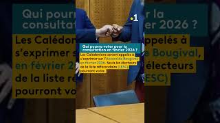 Que prévoit le projet d’accord de Bougival sur la question du corps électoral ?  #nouvellecaledonie