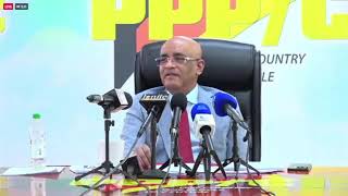 Press Conference by the General Secretary of the People's Progressive Party Dr. Bharrat Jagdeo