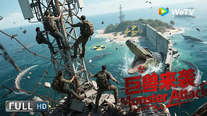 Multi SUB 【科幻/怪兽】《重装机甲4巨兽来袭 Monster Attacks》核灾荒岛：变异巨兽大逃亡 | Full Movie | 李亚男/王磊