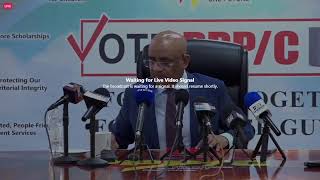 Press Conference by the General Secretary of the People's Progressive Party  Dr. Bharrat Jagdeo