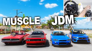 Muscle Cars vs JDM cars! - Forza Horizon 5