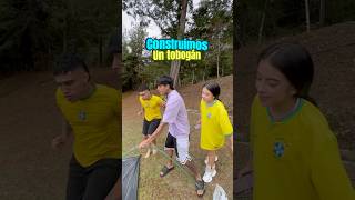 Construimos un tobogán en mi casa