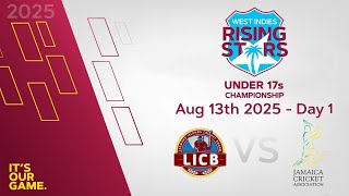 🔴 LIVE Leewards Islands v Jamaica | Day 1 | CWI Men’s Under 17 2-Day Championships 2025