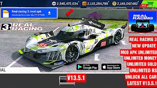 Real racing 3 new update v13.5.1 mod apk unlimited money unlimited gold unlock all