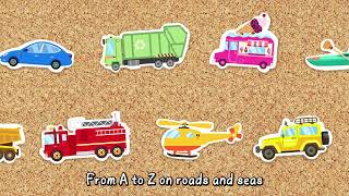 ABC Vehicle Learning Time | Full Hour Fun | Alphabet Vehicles | Learn Vehicles | Kids' Fun