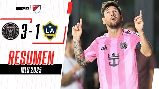 GOL Y ASISTENCIA ICÓNICA DE MESSI EN EL TRIUNFO DE INTER MIAMI | I. Miami 3-1 LA Galaxy | RESUMEN