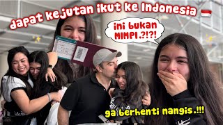 REAKSI ANAK KETIKA HARUS IKUT TERBANG KE INDONESIA‼️NANGIS TERHARU DAPAT KEJUTAN SPESIAL