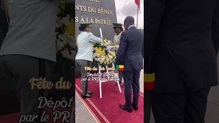 Fête du 1er août : Patrice Talon effectue le dépôt de gerbes