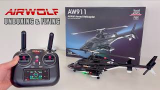 Awesome RC AirWolf Helicopter 🫡  GPS + LiDAR + Optical Flow Sensor | Stirlingkit