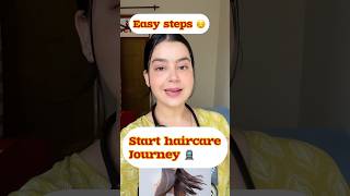 Start your hair growth journey with easy steps ☺️#shorts #ytshorts #haircare #hair #hairfall #viral