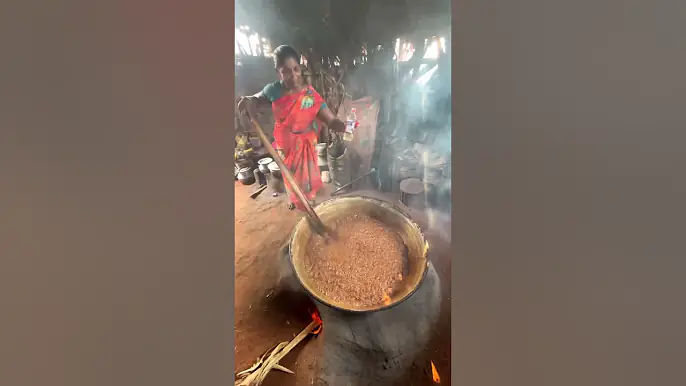 Traditional way to making Palm Jaggery #shortsfeed #shorts