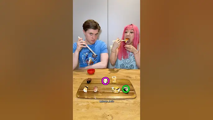 That was a LOT of Wasabi!! 🥵 🍣 #funny #challenge #couplechallenge #couplegame #couple #games