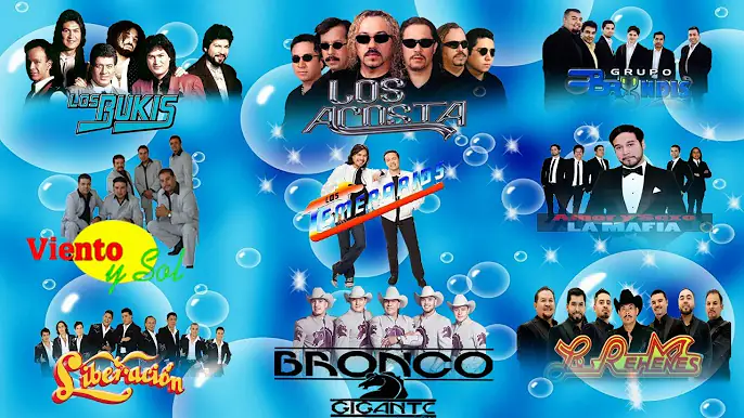 LOS TEMERARIOS, BRONCO, BRYNDIS, ACOSTA, REHENES, BUKIS, LA MAFIA   GRUPOS ROMÁNTICOS DEL RECUERDO