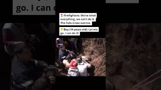 A teen went headfirst into a well to save a child