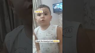 can həm qorxur həm sözün deyire 👍🏻😂😂 #shorts #gulmeli