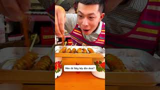 Thử thách ăn sâu tằm. #mukbang #giaitri #funny