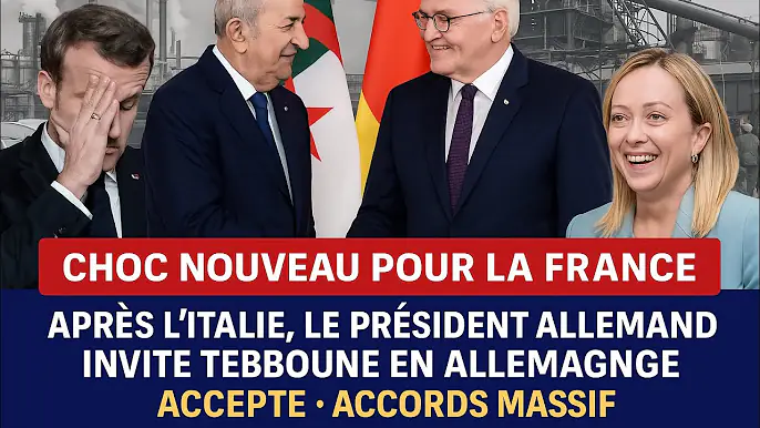 🚨 Tebboune invité par l’Allemagne après l’Italie : Paris sous le choc !