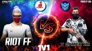 RIOT FF VS VISHAL FREEFIRE 99 V GAMER 1M #vgamer1m #trending #viralvideo #freefire #riotff