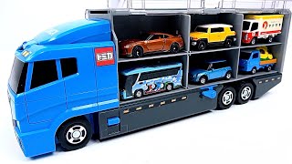 トミカ☆トミカのミニカーを開封してコンボイへ収納！Tomica☆Tomica miniature cars opened and stored in convoy.
