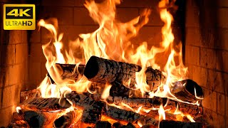 🔥 벽난로의 고요한 저녁: 타오르는 장작, 타닥이는 소리, 순수한 휴식의 평온함 (Fireplace 4K)