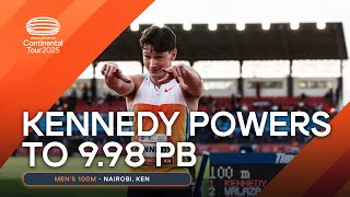 🇦🇺's Lachlan Kennedy storms to 9.98 100m PB in Nairobi ⚡️ | Continental Tour Gold 2025