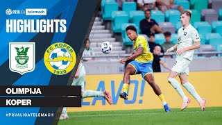 Olimpija 1-3 Koper | 5. krog 2025/26 #PrvaLigaTelemach