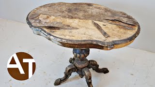 I spent 2 weeks restoring this table — for FREE!