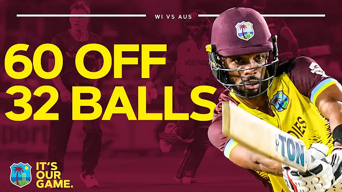 9️⃣ Fours & 2️⃣ Sixes | Roston Chase Hits Rapid Innings | West Indies v Australia T20I