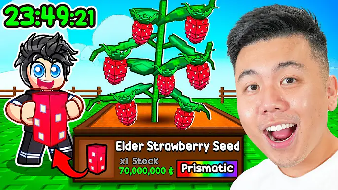 How Fast Could I Get The ELDER STRAWBERRY SEED Seed in Roblox Grow A Garden